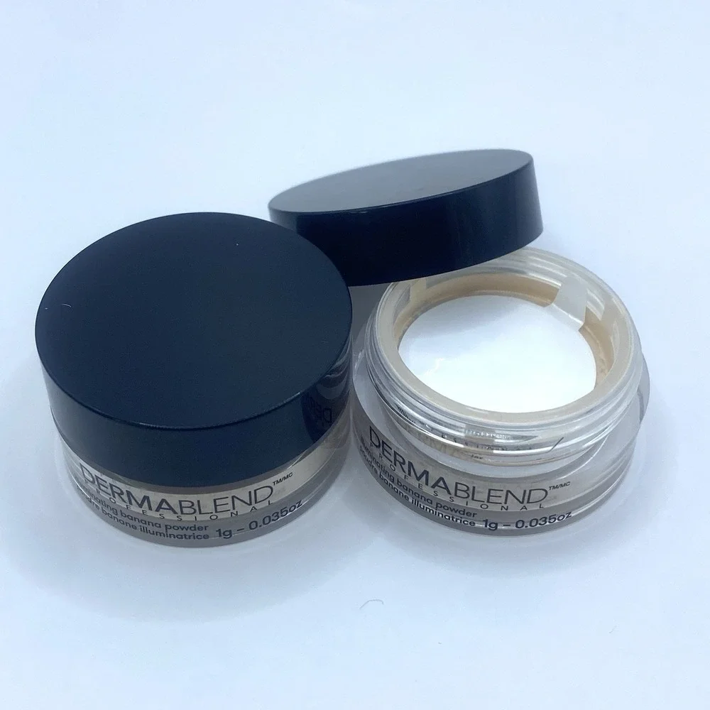 2x Dermablend Illuminating Banana Setting Powder Mini 1g .0.035oz Travel Size